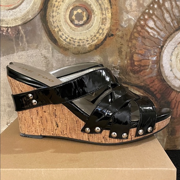 Me Too Black Patent Wedges - Picture 4 of 9